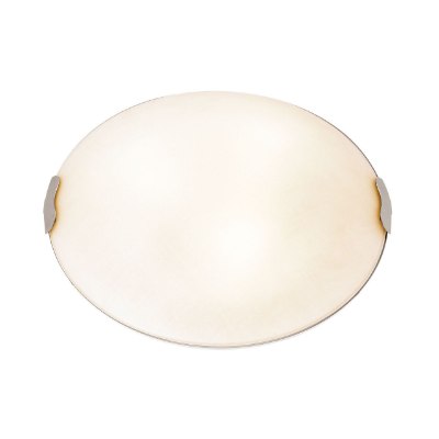 Show details for 120w (2 x 60) Linen E-26 A-19 Incandescent Dry Location Brushed Steel Textured Flush-Mount (CAN Ø9.2") Picture of 120w (2 x 60) Linen E-26 A-19 Incandescent Dry Location Brushed Steel Textured Flush-Mount (CAN Ø9.2")