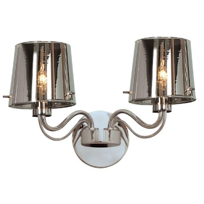 Show details for 120w (2 x 60) Milano G9 G9 Halogen Damp Location Chromed Glass 2Lt wall fixture (CAN 0.9"Ø4.75") Picture of 120w (2 x 60) Milano G9 G9 Halogen Damp Location Chromed Glass 2Lt wall fixture (CAN 0.9"Ø4.75")