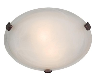 Show details for 120w (2 x 60) Mona E-12 B-10 Incandescent Dry Location Rust WH Flush-Mount (CAN Ø9.75") Picture of 120w (2 x 60) Mona E-12 B-10 Incandescent Dry Location Rust WH Flush-Mount (CAN Ø9.75")