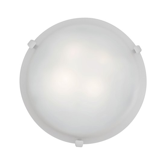 Picture of 120w (2 x 60) Mona E-12 B-10 Incandescent Dry Location White WH Flush-Mount (CAN Ø9.75")