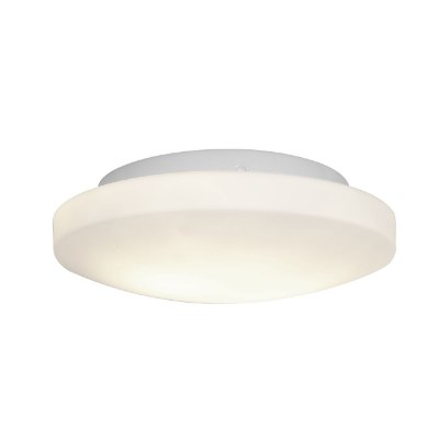 Show details for 120w (2 x 60) Orion E-26 A-19 Incandescent Damp Location White Opal Flush-Mount (CAN 1.5"Ø8.25") Picture of 120w (2 x 60) Orion E-26 A-19 Incandescent Damp Location White Opal Flush-Mount (CAN 1.5"Ø8.25")