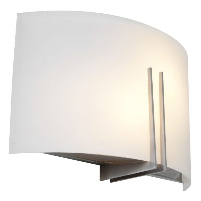 Show details for 120w (2 x 60) Prong E-26 A-19 Incandescent Damp Location Brushed Steel White Wall Fixture 12"x7.1" (CAN 6.75"x11.25"x0.5") Picture of 120w (2 x 60) Prong E-26 A-19 Incandescent Damp Location Brushed Steel White Wall Fixture 12"x7.1" (CAN 6.75"x11.25"x0.5")