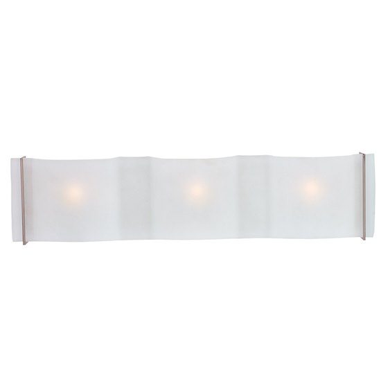 Foto para 120w (3 x 40) Mercury G9 G9 Halogen Dry Location Brushed Steel Frosted Wall & Vanity