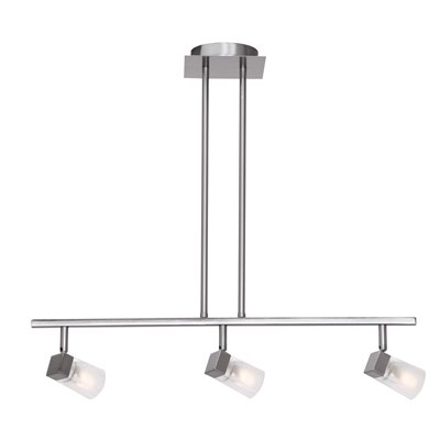 Show details for 120w (3 x 40) Ryan G9 G9 Halogen Dry Location Brushed Steel FCL Semi-Flush or Pendant Picture of 120w (3 x 40) Ryan G9 G9 Halogen Dry Location Brushed Steel FCL Semi-Flush or Pendant