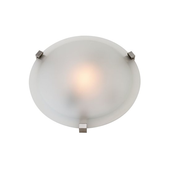 Picture of 13w Cirrus GU-24 Spiral Fluorescent Damp Location Satin Frosted Flush-Mount