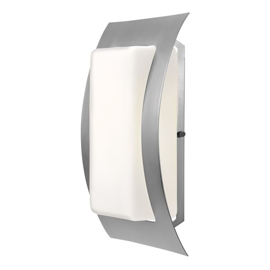 Picture of 13w Eclipse GU-24 Spiral Fluorescent Satin Opal Wet Location Wall Fixture (CAN 9.25"x4.6"x1")