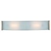 Foto para 13w Helium Module Damp Location Brushed Steel Checkered Frosted LED Wall & Vanity (CAN 23.5"x4.6"x0.75")