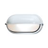 Foto para 13w Nauticus GU-24 Spiral Fluorescent White Frosted Wet Location Bulkhead 8.25"x4.25" (CAN 8"x4.4"x1")
