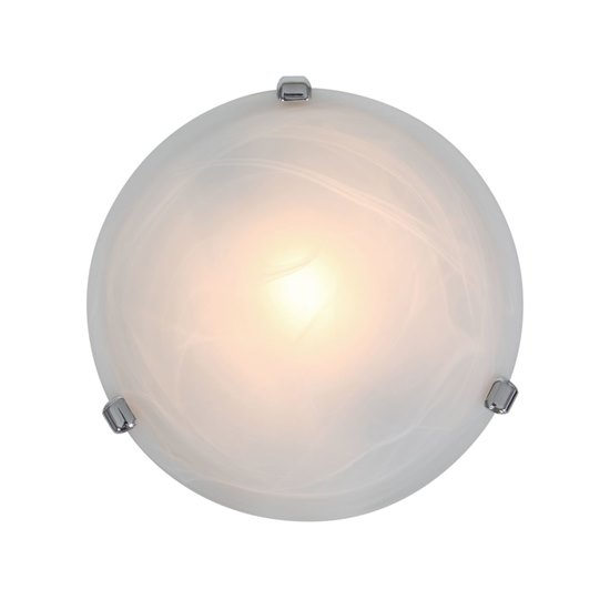 Foto para 13w Nimbus GU-24 Spiral Fluorescent Damp Location Chrome Alabaster Flush-Mount