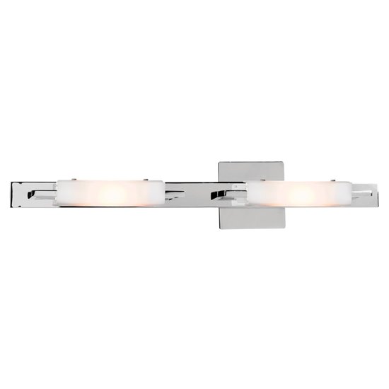 Picture of 150w (2 x 75) Styx R7s J-78 Halogen Dry Location Chrome Opal Wall & Vanity (CAN 23.25"x2.6"x1")