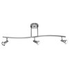 Picture of 150w (3 x 50) Mirage GU-10 MR-16 Halogen Dry Location Brushed Steel Semi-Flush or Pendant (CAN 1"Ø4.25")
