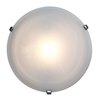 Foto para 150w Nimbus R7s J-118 Halogen Damp Location Chrome Alabaster Flush-Mount 5"Ø16.25"