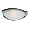 Foto para 150w Triton R7s J-118 Halogen Damp Location Brushed Steel Frosted Flush-Mount 4.75"Ø19"