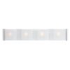 Picture of 160w (4 x 40) Mercury G9 G9 Halogen Dry Location Brushed Steel Frosted Wall & Vanity