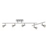 Picture of 175w (5 x 35) Viper GU-10 MR-16 Halogen Dry Location Brushed Steel Semi Flushwith articulating arm (CAN 5.1"x8"x1.5")