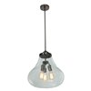 Picture of 180w (3 x 60) Flux E-26 ST-18 Incandescent Dry Location Antique Nickle Clear Vintage Lamped Pendant (CAN 0.75"Ø4.75")