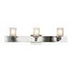 Picture of 180w (3 x 60) Glas_e G9 G9 Halogen Damp Location FCL Crystal Chrome Wall/Vanity 25"x5.25" (CAN 23.6"x1.5"x1")