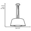 Picture of 180w (3 x 60) SoHo E-26 A-19 Incandescent Dry Location Rice Pendant