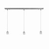 Picture of 180w (3 x 60) Trinity E-26 A-19 Incandescent Dry Location Brushed Steel Bar Pendant Assembly (CAN 4.5")