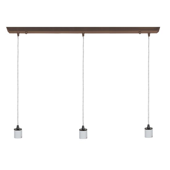 Picture of 180w (3 x 60) Trinity E-26 A-19 Incandescent Dry Location Oil Rubbed Bronze Bar Pendant Assembly (CAN 4.5")