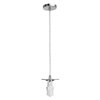 Picture of 18w Flora GU-24 Spiral Fluorescent Dry Location Brushed Steel Pendant Rod Assembly (CAN 1.25"Ø5.25")