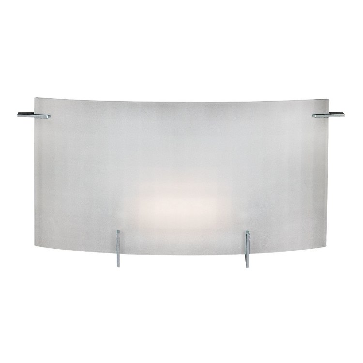 Picture of 18w Oxygen G24q-2 Quad Fluorescent Damp Location Chrome Checkered Frosted Wall & Vanity (CAN 8.5"x5.5"x0.88")