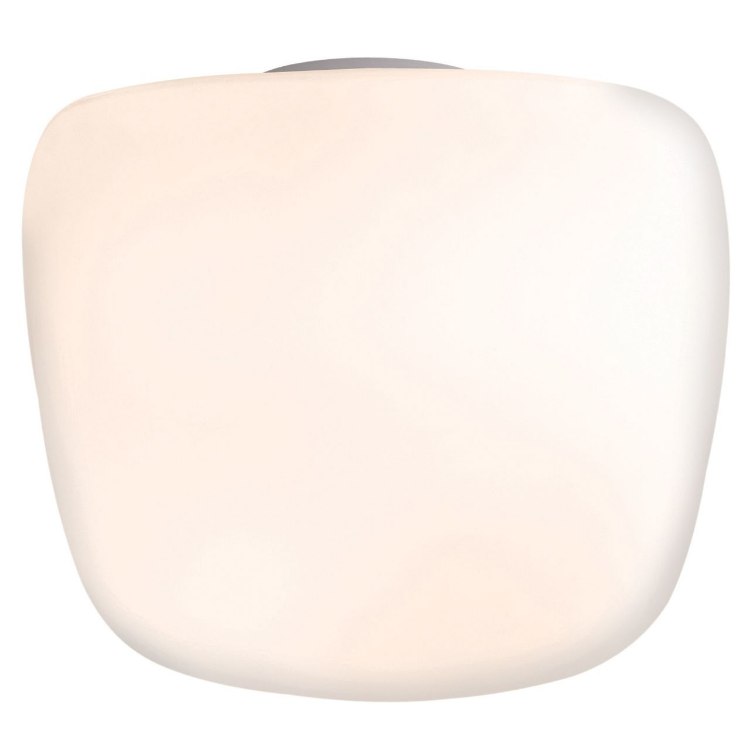 Foto para 18w Vega GU-24 Spiral Fluorescent Damp Location White Opal Flush-Mount 8"x8"x5"