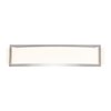 Picture of 200w (2 x 100) Argon R7s J-78 Halogen Damp Location Brushed Steel Opal Wall Fixture (CAN 19.75"x4.25"x1")