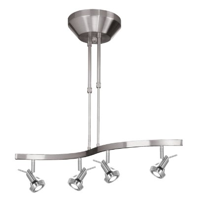 Show details for 200w (4 x 50) Versahl GU-5.3 MR-16  Halogen Dry Location Mat Chrome Adjustable Spotlight Pendant (CAN 1"Ø7.25") Picture of 200w (4 x 50) Versahl GU-5.3 MR-16  Halogen Dry Location Mat Chrome Adjustable Spotlight Pendant (CAN 1"Ø7.25")