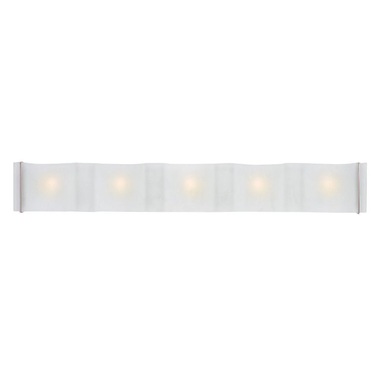 Foto para 200w (5 x 40) Mercury G9 G9 Halogen Dry Location Brushed Steel Frosted Wall & Vanity