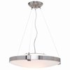 Foto para 200w Luna R7s J-118 Halogen Dry Location Brushed Steel Opal Semi-Flush or Pendant