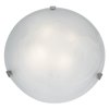 Picture of 240w (4 x 60) Mona E-26 A-19 Incandescent Dry Location Brushed Steel WH Flush-Mount (CAN Ø17.5")