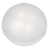 Picture of 240w (4 x 60) Mona E-26 A-19 Incandescent Dry Location White Alabaster Flush-Mount (CAN Ø17.5")