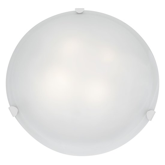 Foto para 240w (4 x 60) Mona E-26 A-19 Incandescent Dry Location White WH Flush-Mount (CAN Ø17.5")