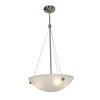 Picture of 240w (4 x 60) Noya E-26 A-19 Incandescent Dry Location Brushed Steel White Cable Pendant 35"x28"Ø18" (CAN 1.25"Ø5.25")
