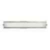 Picture of 24w Geneva Bi-Pin T-5 HO Linear Fluorescent Damp Location Brushed Steel Opal Wall & Vanity (CAN 25.6"x2.25"x1.25"Ø4.4")