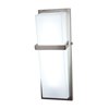 Picture of 24w Sierra 2G11 FT24DL Fluorescent Damp Location Brushed Steel ACR Wall & Vanity (CAN 15.5"x5.5"x0.9")