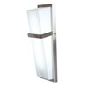 Foto para 24w Sierra 2G11 FT24DL Fluorescent Damp Location Brushed Steel ACR Wall & Vanity (CAN 15.5"x5.5"x0.9")