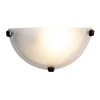 Foto para 60w Mona E-26 A-19 Incandescent Dry Location Oil Rubbed Bronze Alabaster Wall Sconce (CAN 9.6"x4.75"x0.9")