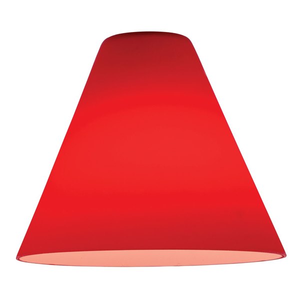 Inari Silk Red Martini Pendant Glass Shade Luztra