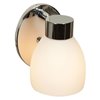 Picture of 60w Frisco E-26 A-19 Incandescent Damp Location Chrome Opal Wall & Vanity (CAN 6"x4.6"x0.6")