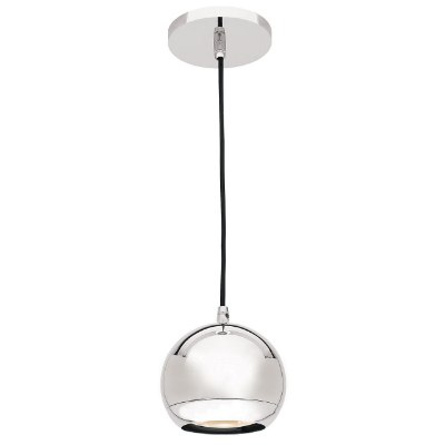 Show details for 50w Retro GU-10 PAR-36 ESD 111 Halogen Dry Location Chrome Ball Pendant (CAN 0.9"Ø4.5") Picture of 50w Retro GU-10 PAR-36 ESD 111 Halogen Dry Location Chrome Ball Pendant (CAN 0.9"Ø4.5")