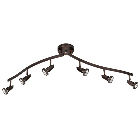 Picture of 300w (6 x 50) Mirage GU-10 MR-16 Halogen Dry Location Bronze Semi-Flushwith articulating arms (CAN 1"Ø4.25")