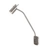 Foto para 35w Odyssey GU-10 MR-16 Halogen Dry Location Brushed Steel Wall Mounted Task Lamp with on/off switch (CAN 4.9"x4.9"x0.75")