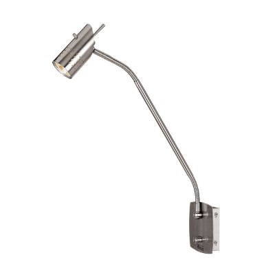 Show details for 35w Odyssey GU-10 MR-16 Halogen Dry Location Brushed Steel Wall Mounted Task Lamp with on/off switch (CAN 4.9"x4.9"x0.75") Picture of 35w Odyssey GU-10 MR-16 Halogen Dry Location Brushed Steel Wall Mounted Task Lamp with on/off switch (CAN 4.9"x4.9"x0.75")