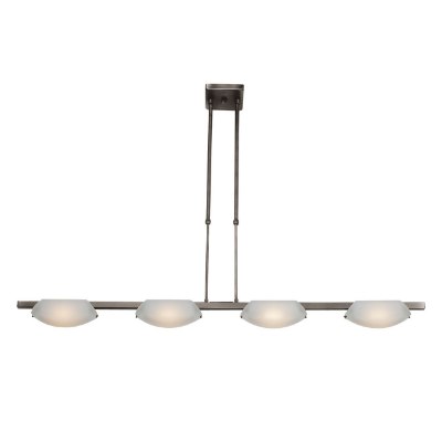 Show details for 400w (4 x 100) Nido R7s J-78 Halogen Dry Location Mat Chrome Frosted Semi-Flush or Pendant (CAN 5.5"x5.5"x0.9") Picture of 400w (4 x 100) Nido R7s J-78 Halogen Dry Location Mat Chrome Frosted Semi-Flush or Pendant (CAN 5.5"x5.5"x0.9")