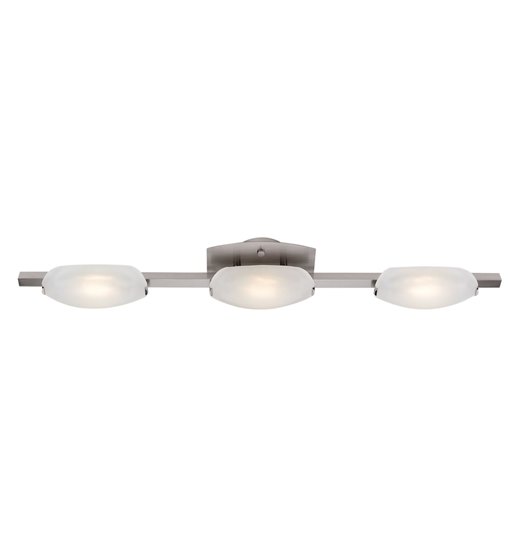 Foto para 300w (3 x 100) Nido R7s J-78 Halogen Dry Location Mat Chrome Frosted Wall & Vanity (CAN 7.25"x4.5"x0.9"Ø4.4")