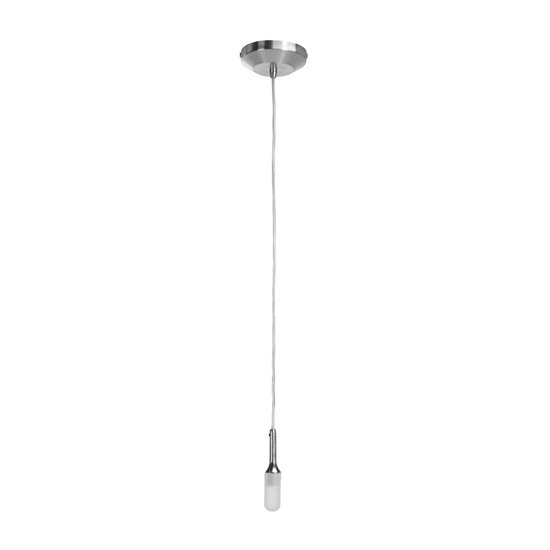Picture of 40w Delta G9 G9 Halogen Dry Location Brushed Steel Line Voltage Pendant (CAN Ø4.5")