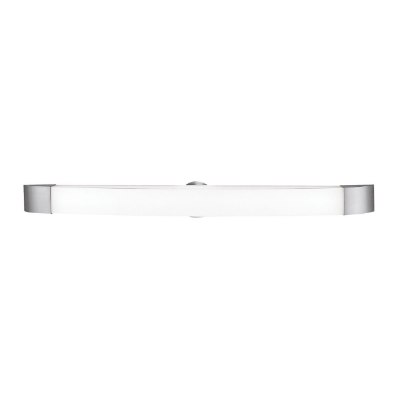 Show details for 39w Aspen Bi-Pin T-5 HO Linear Fluorescent Damp Location Brushed Steel Opal Vanity & Wall Fixture (CAN 35.9"x2.6"x1.25"Ø4.4") Picture of 39w Aspen Bi-Pin T-5 HO Linear Fluorescent Damp Location Brushed Steel Opal Vanity & Wall Fixture (CAN 35.9"x2.6"x1.25"Ø4.4")
