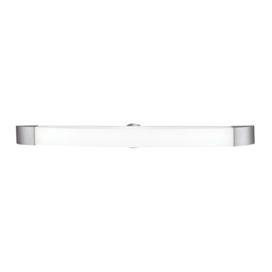 Picture of 39w Aspen Bi-Pin T-5 HO Linear Fluorescent Damp Location Brushed Steel Opal Vanity & Wall Fixture (CAN 35.9"x2.6"x1.25"Ø4.4")